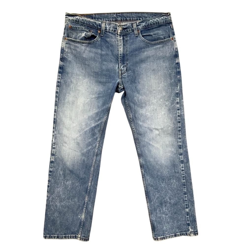 Levis 559 Jeans Mens 36x30 Light Wash Blue Relaxed Straight Stretch Denim